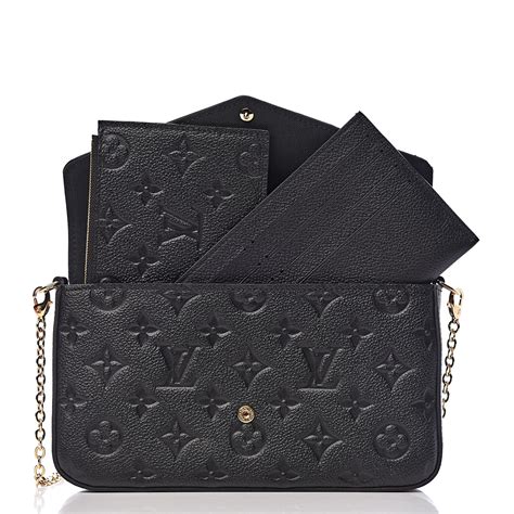 pochette felicie louis vuitton black|louis vuitton monogram pochette.